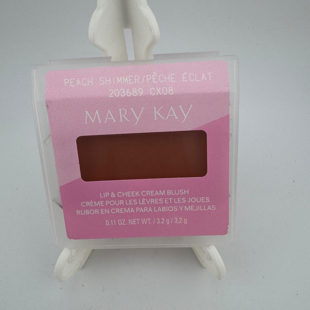 Mary Kay Lip & Cheek Cream Blush 0.11oz "Peach Shimmer" New Multi-Use Makeup‎
